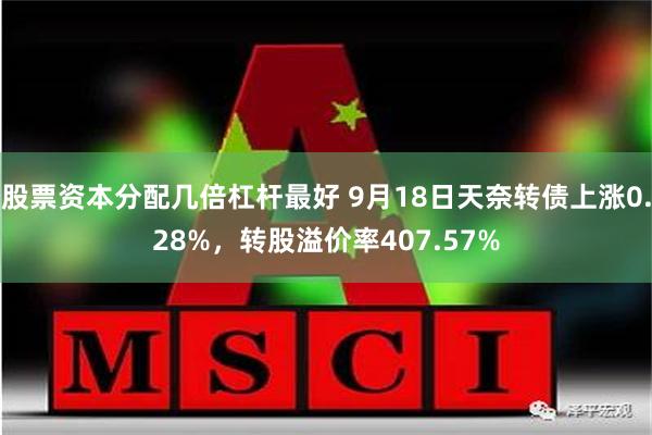 股票资本分配几倍杠杆最好 9月18日天奈转债上涨0.28%，转股溢价率407.57%