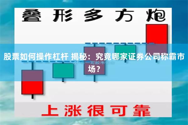 股票如何操作杠杆 揭秘：究竟哪家证券公司称霸市场？